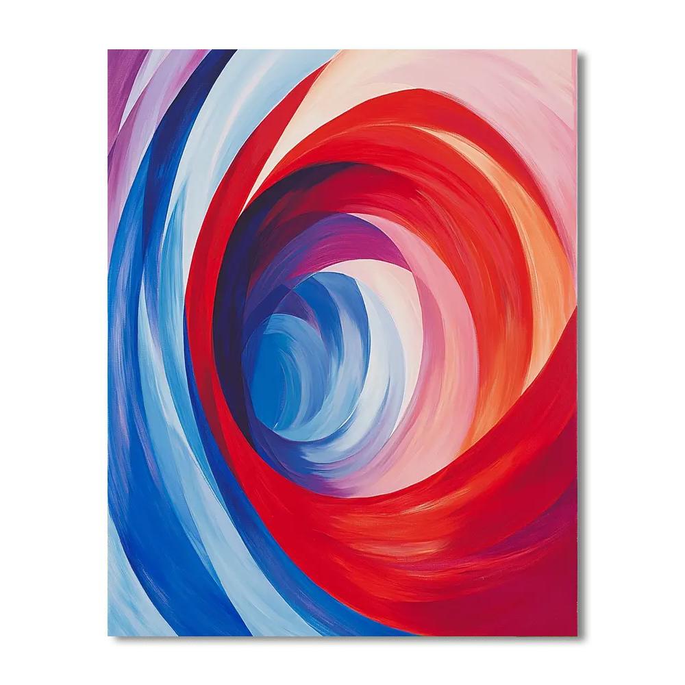 Marcel Duchamp Inspired Dynamic Abstract Movement  Paint By Numbers