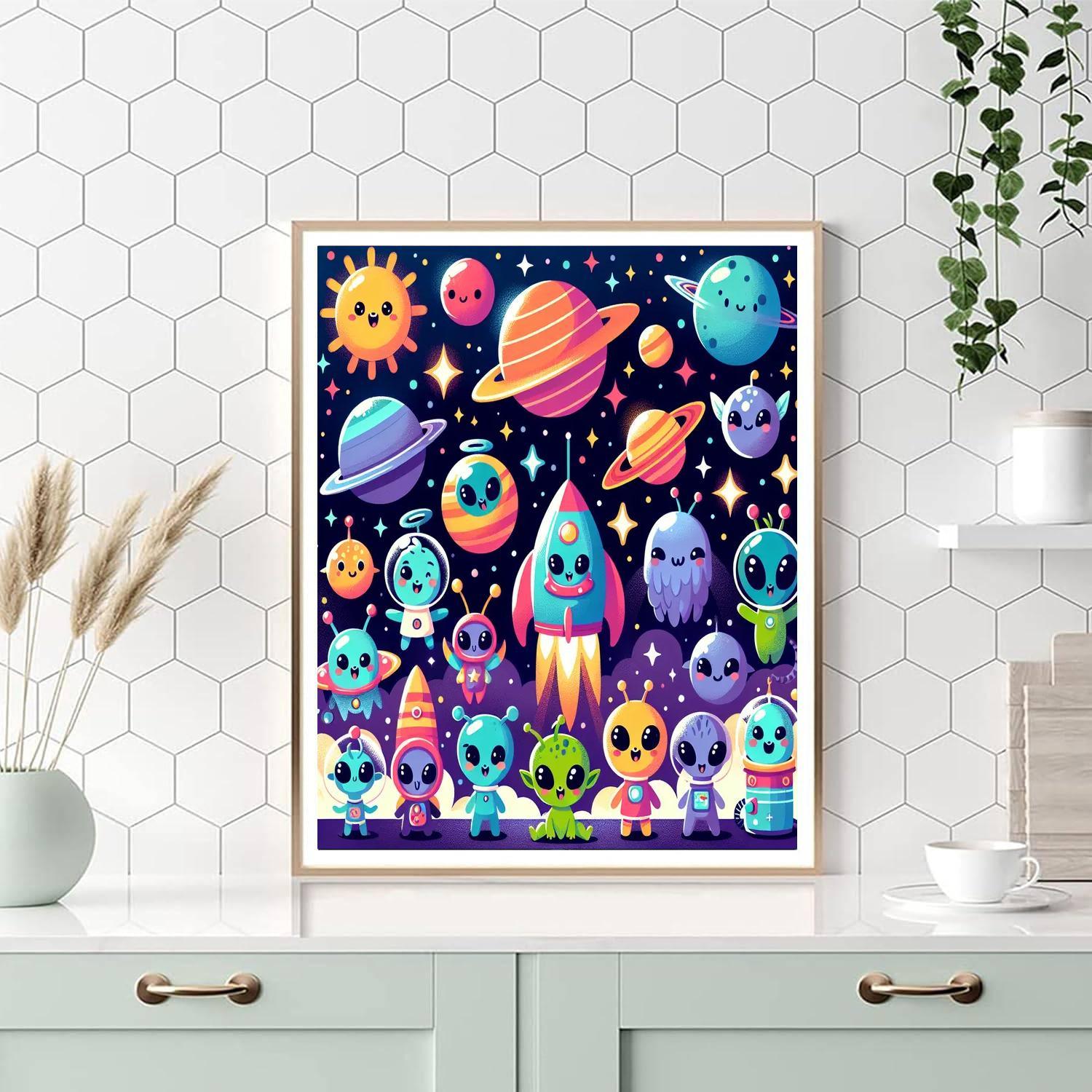 Cosmic Quest Adventure Paint By Numbers Art