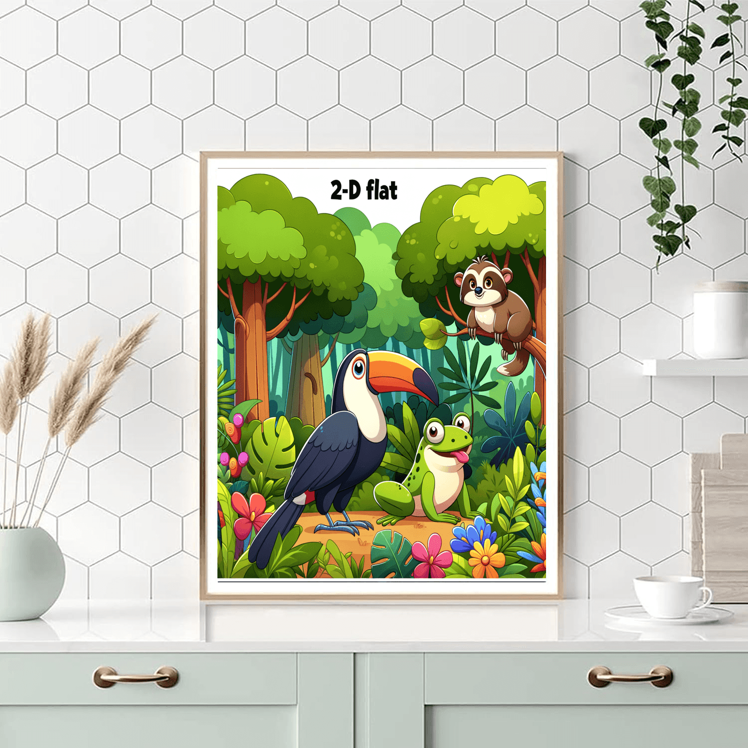 Vibrant Rainforest Adventure Painting By Numbers Kit