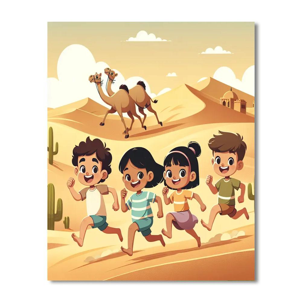 Daring Desert Dash Numbered Painting Kits