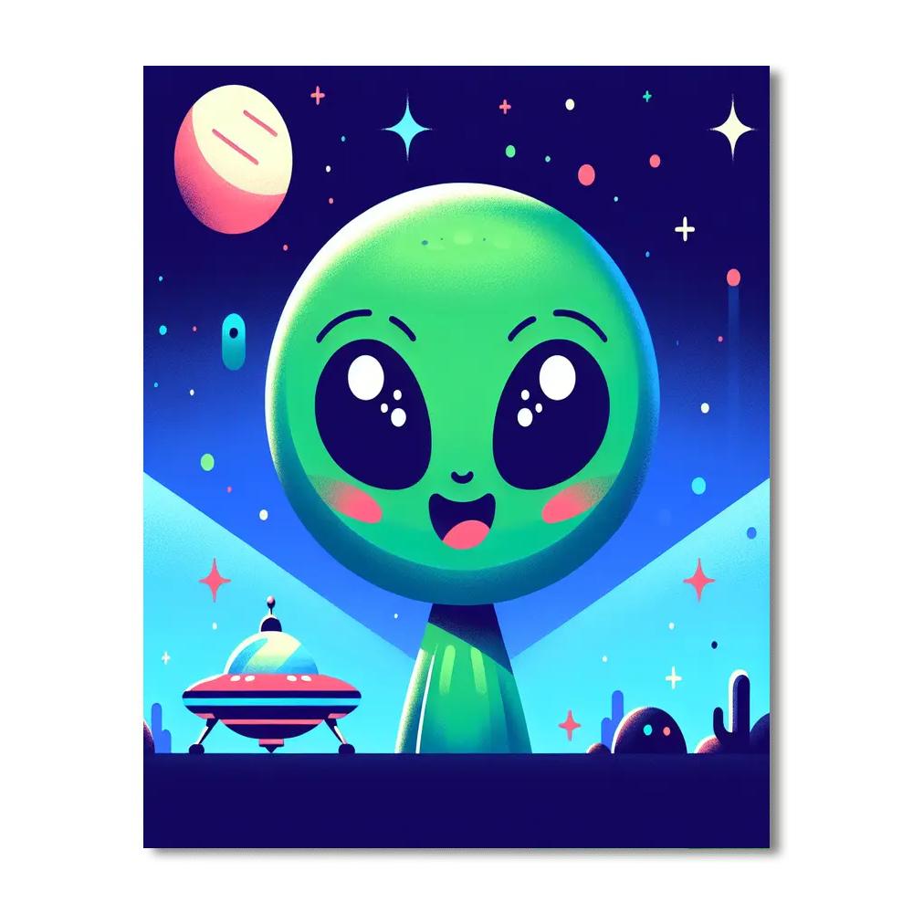 Adventure Seeker Alien Paint By Numbers Art