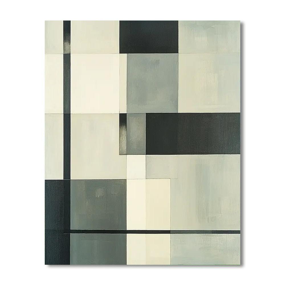 Kazimir Malevich Inspired Ethereal Abstraction  DIY Paint By Numbers