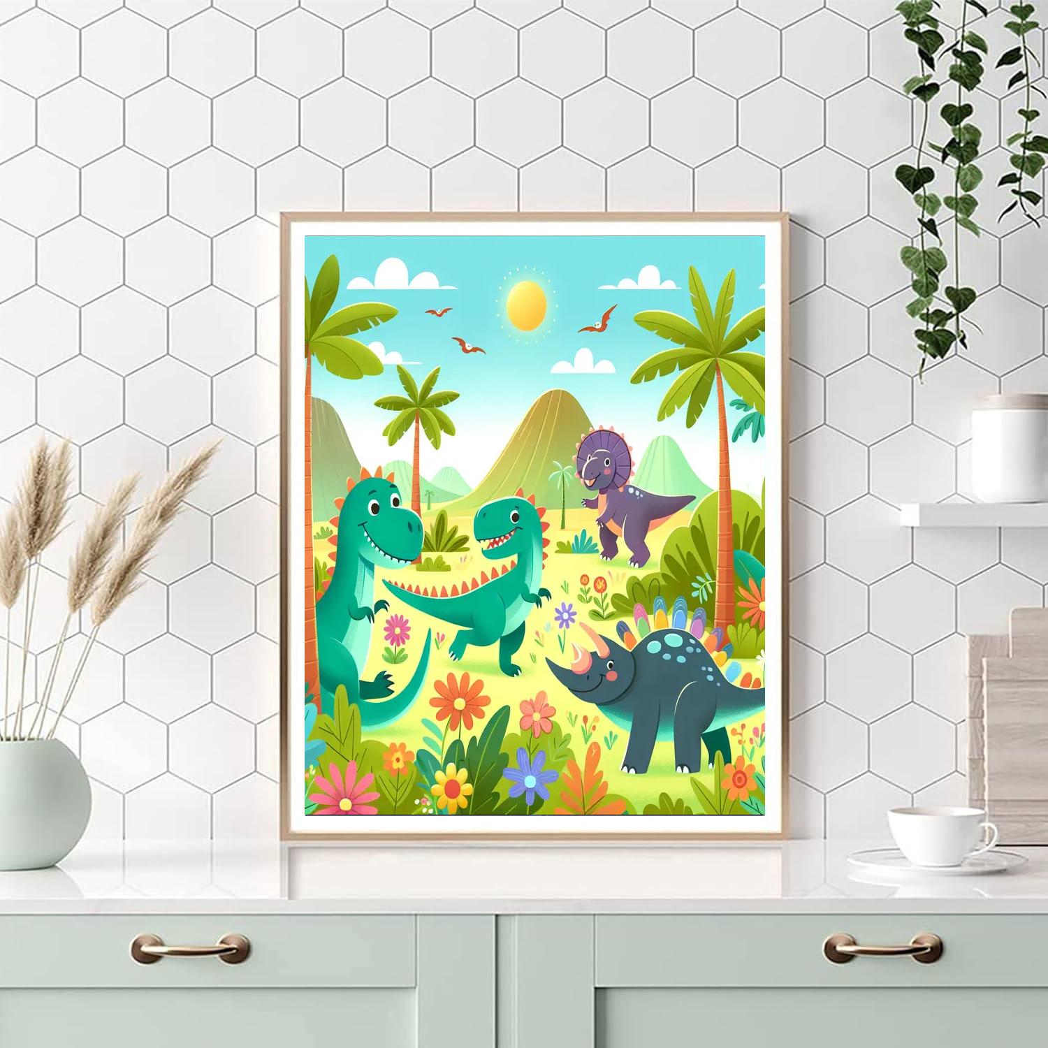 Dino Explorer's Paradise Paint By Numbers Kits