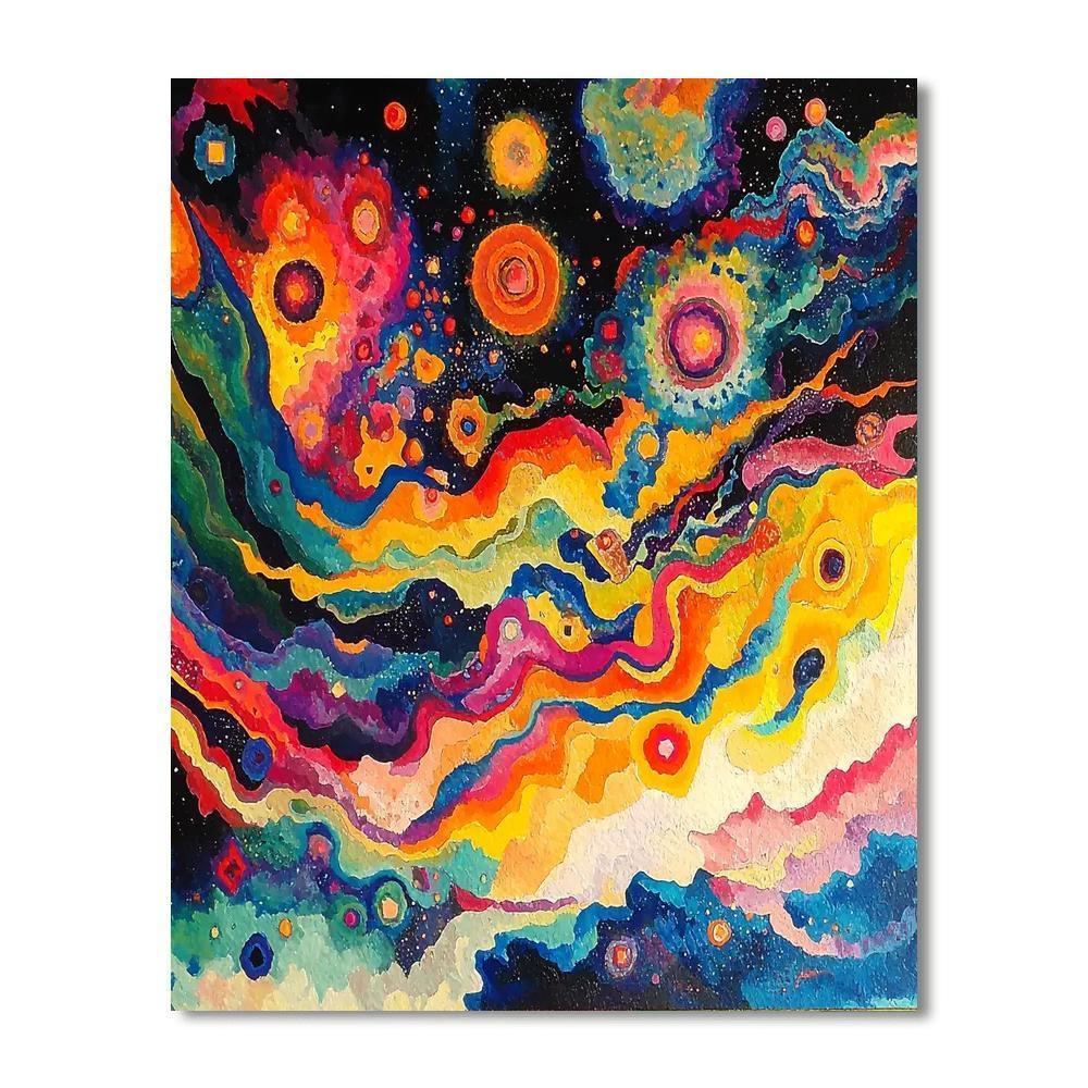 Wassily Kandinsky Inspired Waves Of Cosmic Energy  Paint By Color
