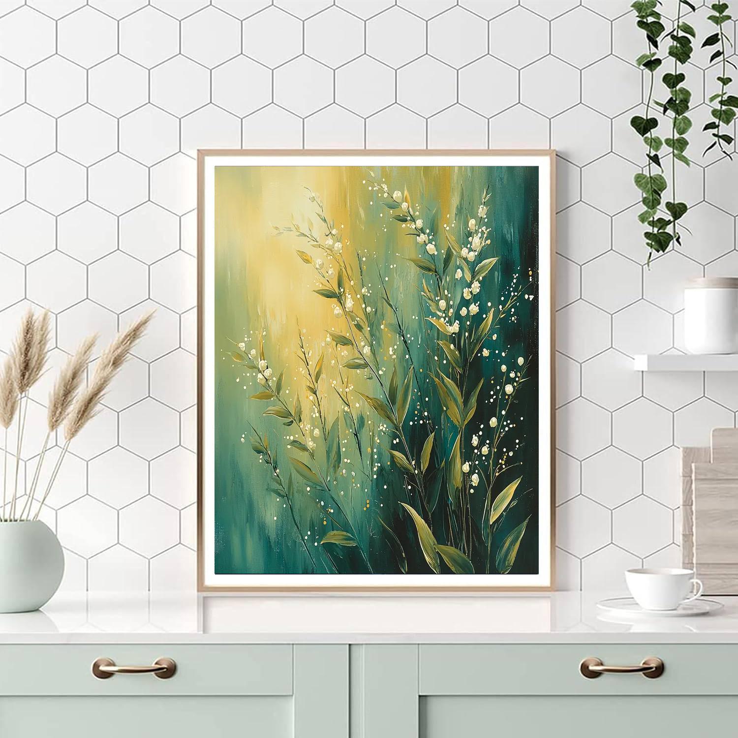 Dewdrop Reverie Number Painting