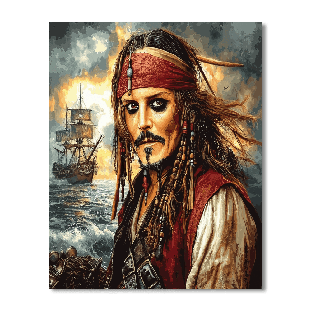 Johnny Depp: Embarking On A Tim Burton Fantasy Painting Number Kit