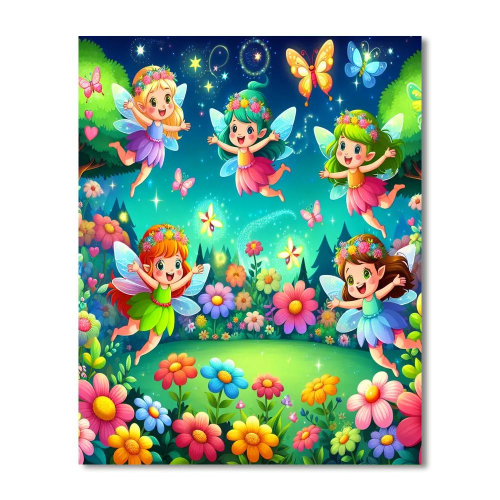 Merry Fairies Numbered Painting Kits