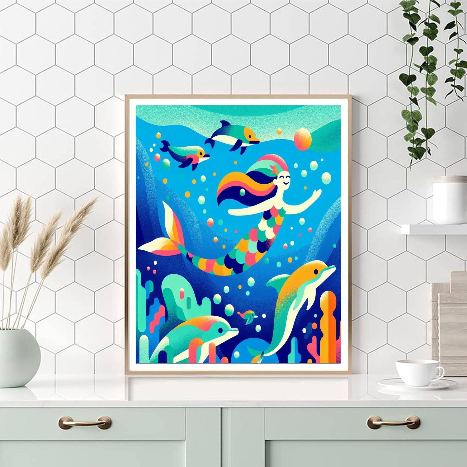 Enchanted Mermaid DIY Paint By Numbers