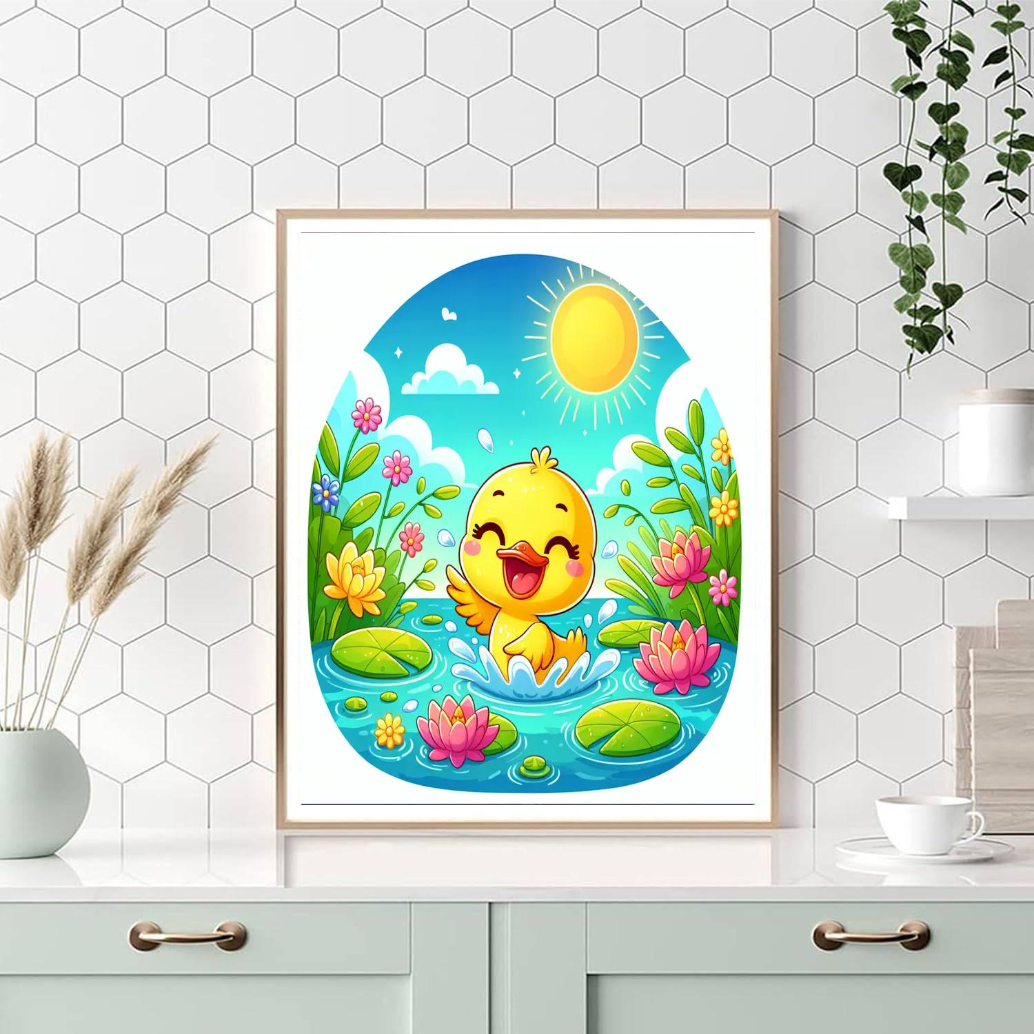 Dandy Duckling Number Painting