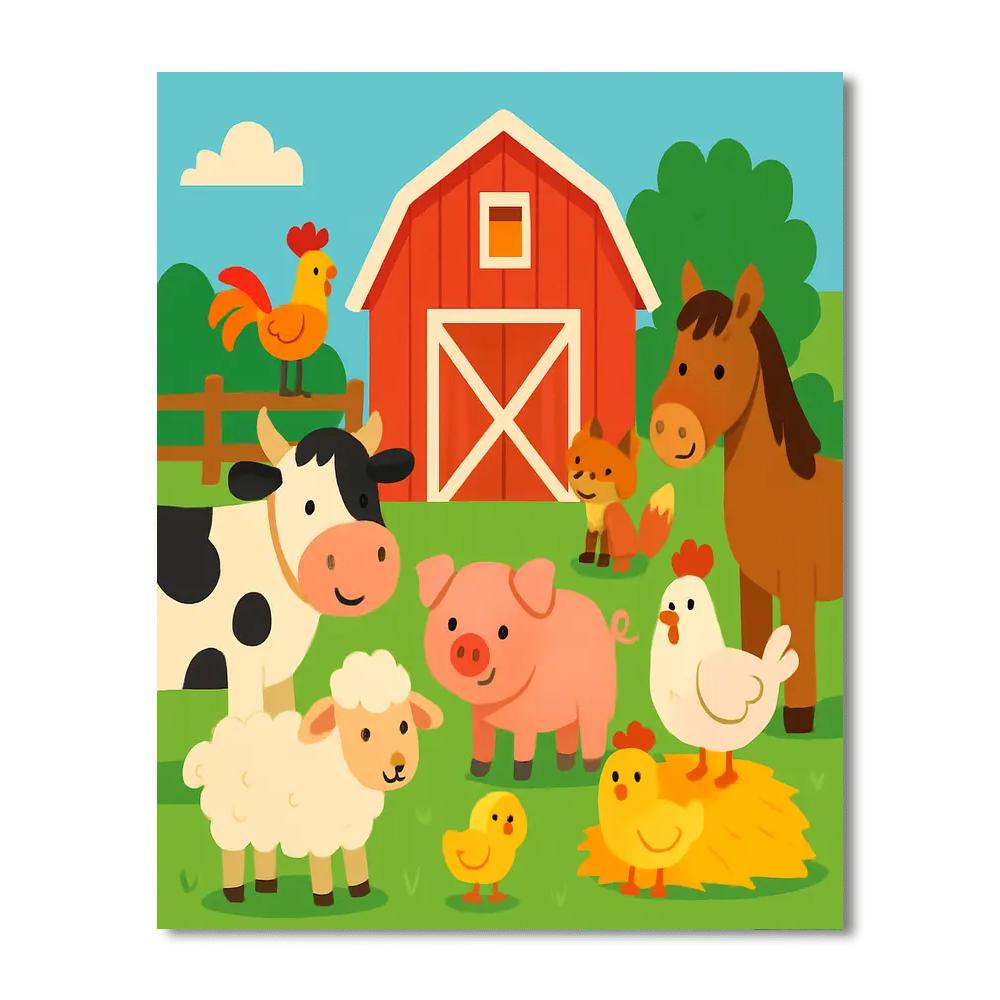 Barnyard Bonanza Paint By Number