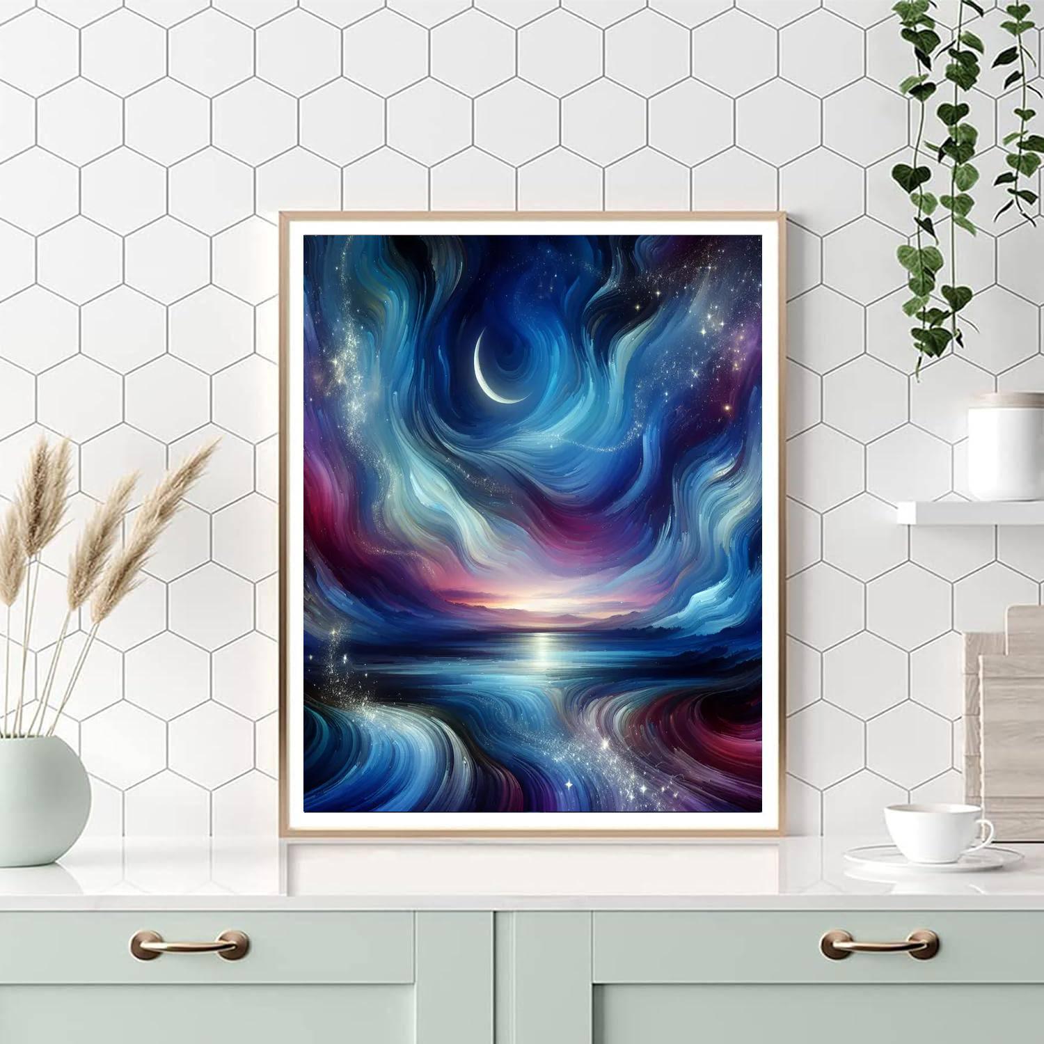 Dreamy Night Sky Revelry DIY Paint By Numbers