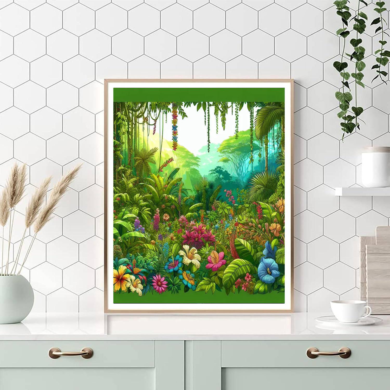 Vibrant Rainforest Hues Paint By Numbers