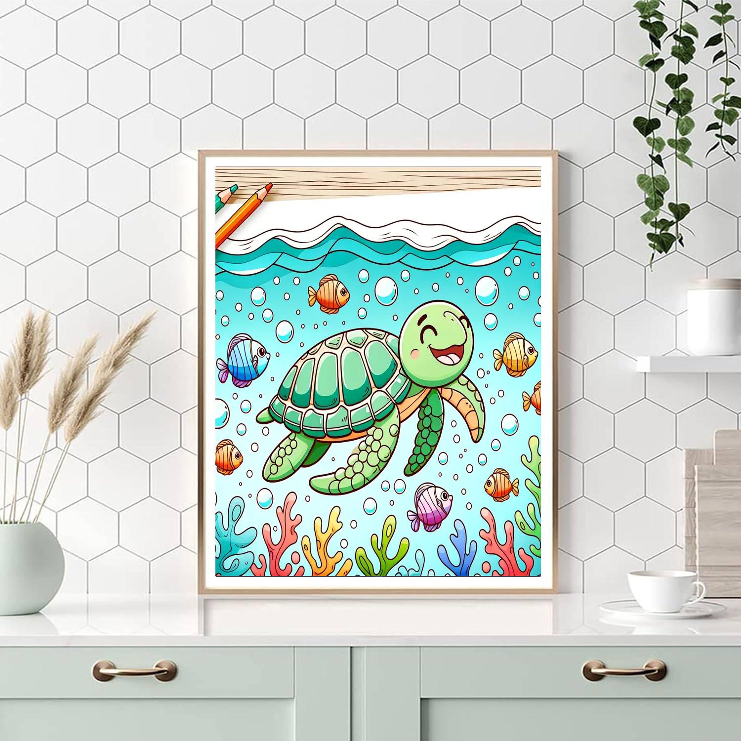 Sea Turtle Adventure Numbered Painting Kits