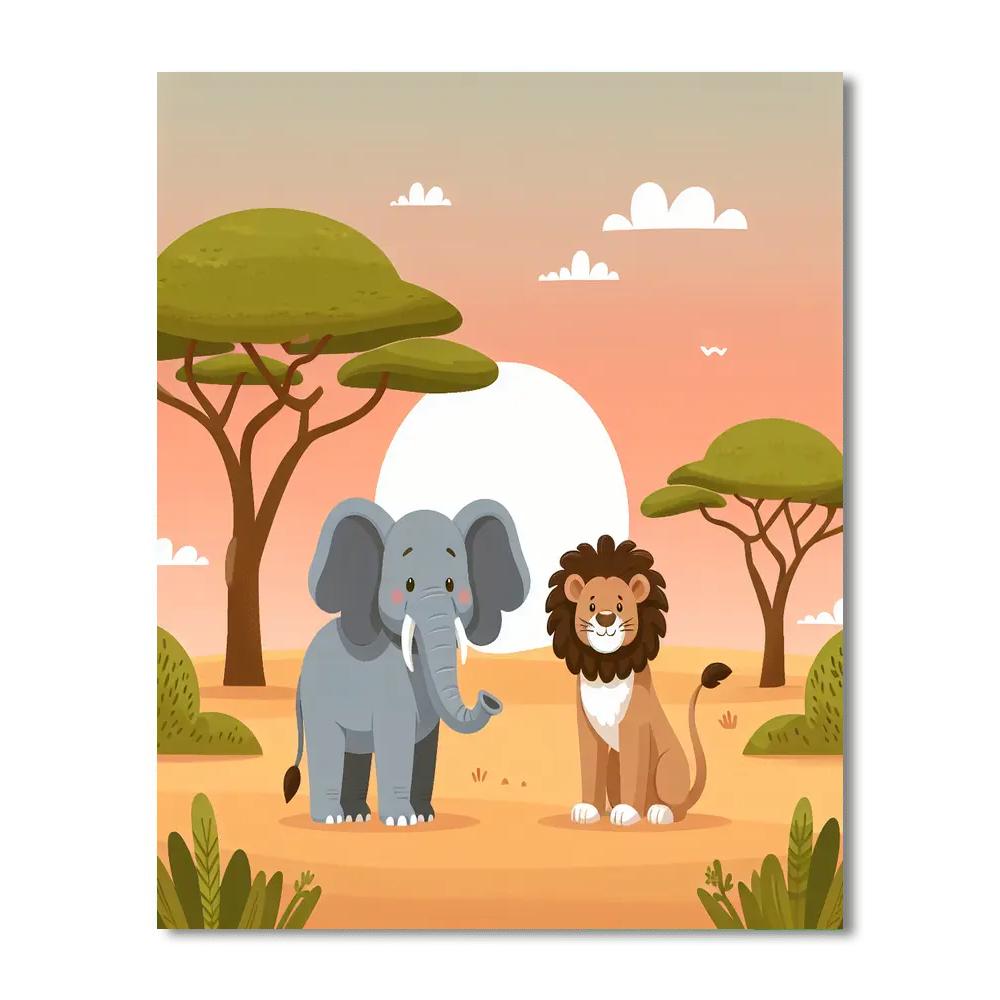 Safari In Africa Paint By Numbers