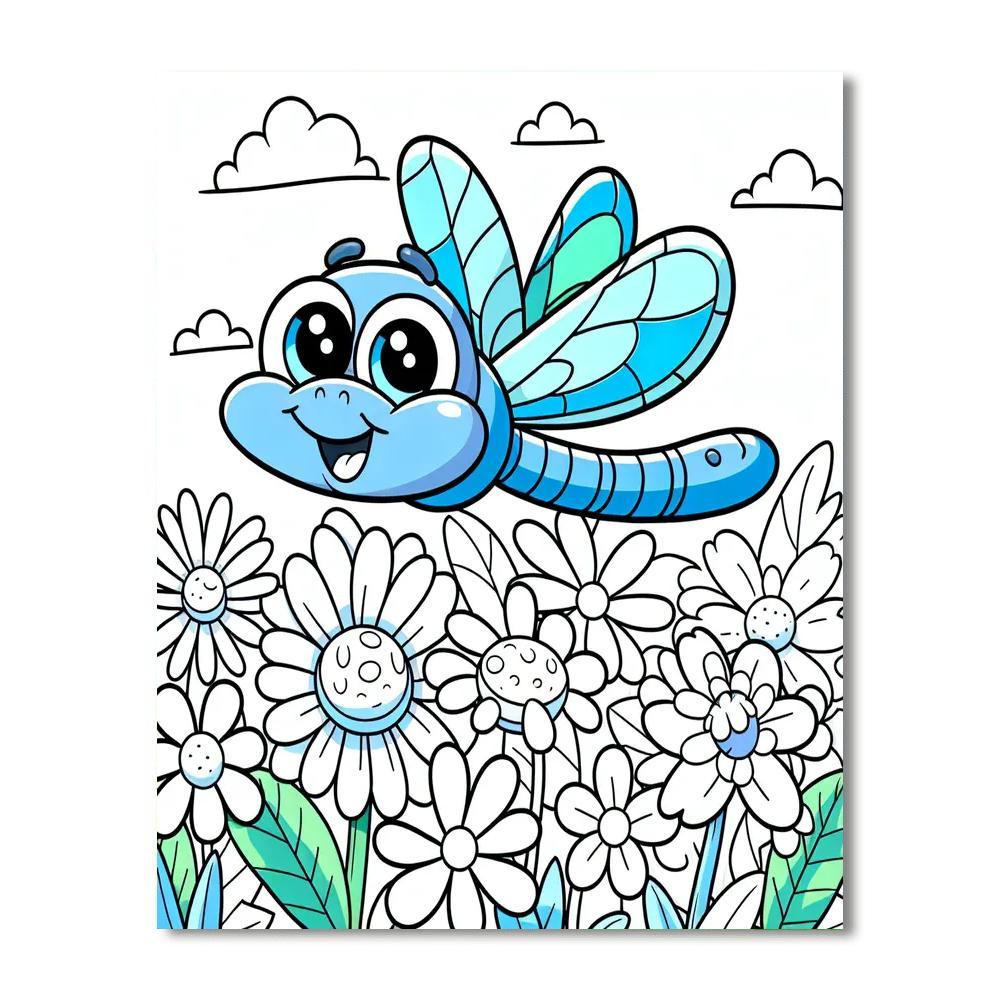 Joyful Dragonfly DIY Paint By Numbers