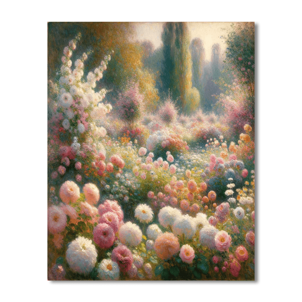 Blossoming Serenity Floral Burst Numbered Painting Kits