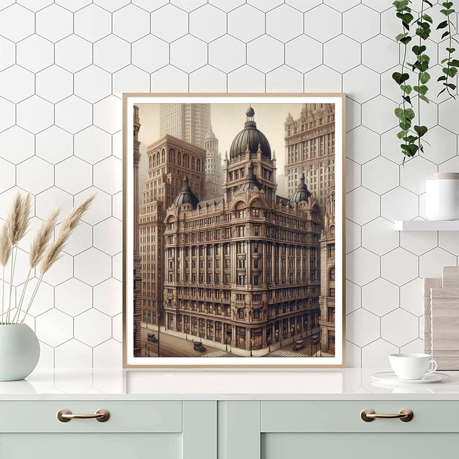 Historic Cityscape Grandeur Paint By Numbers Kits