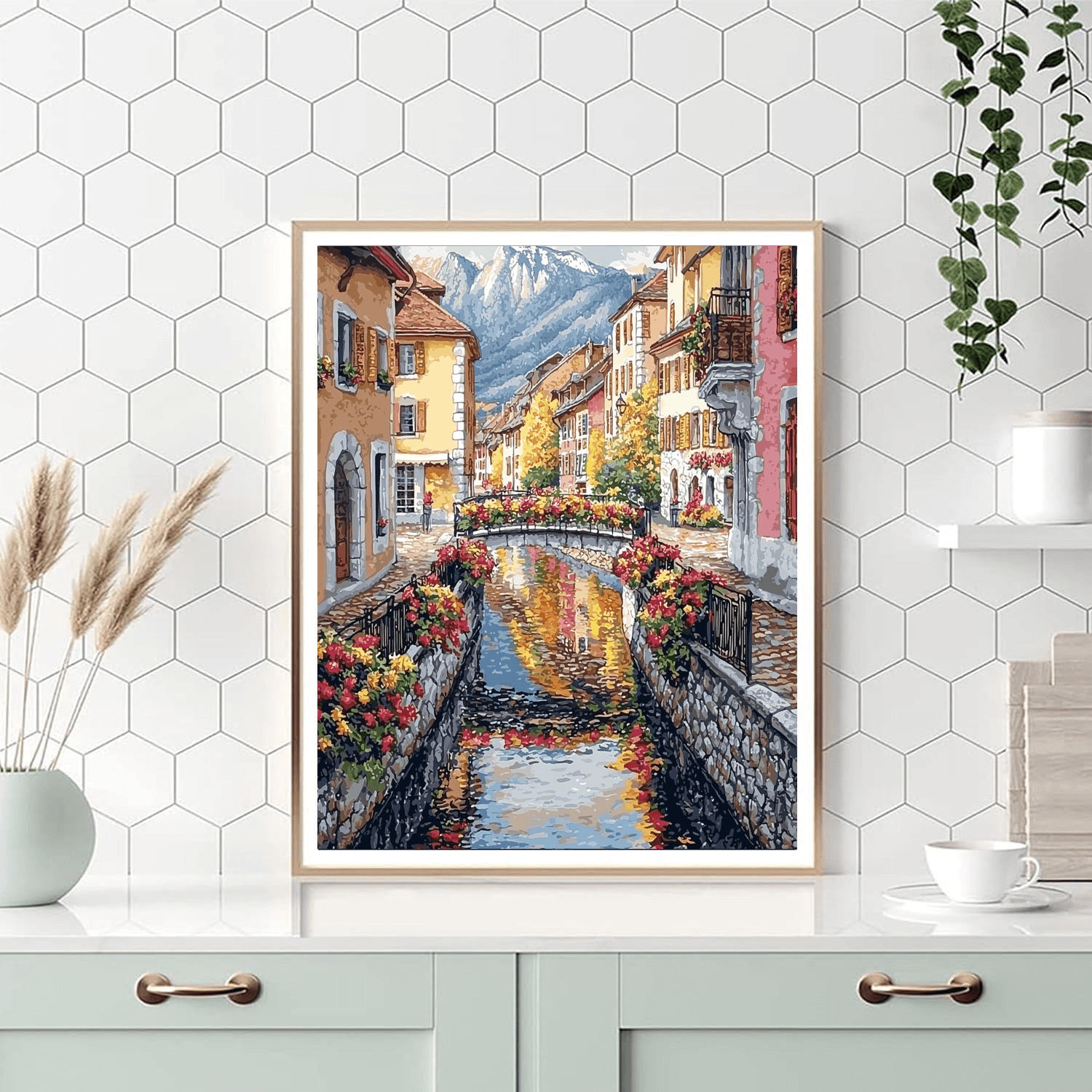 Annecy Old Town - Annecy, France Numbered Painting Kits