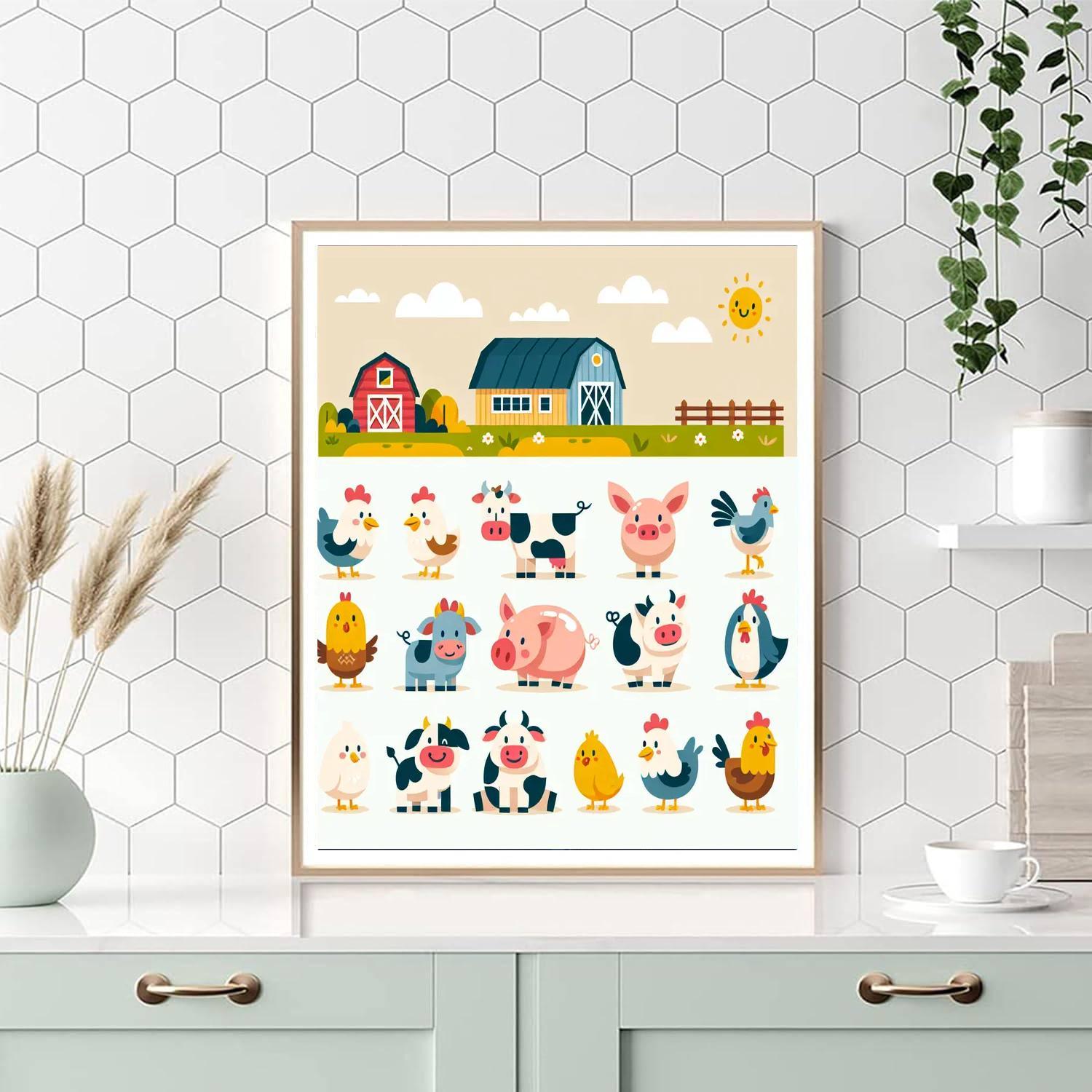Farm Adventure Paint By Numbers Art