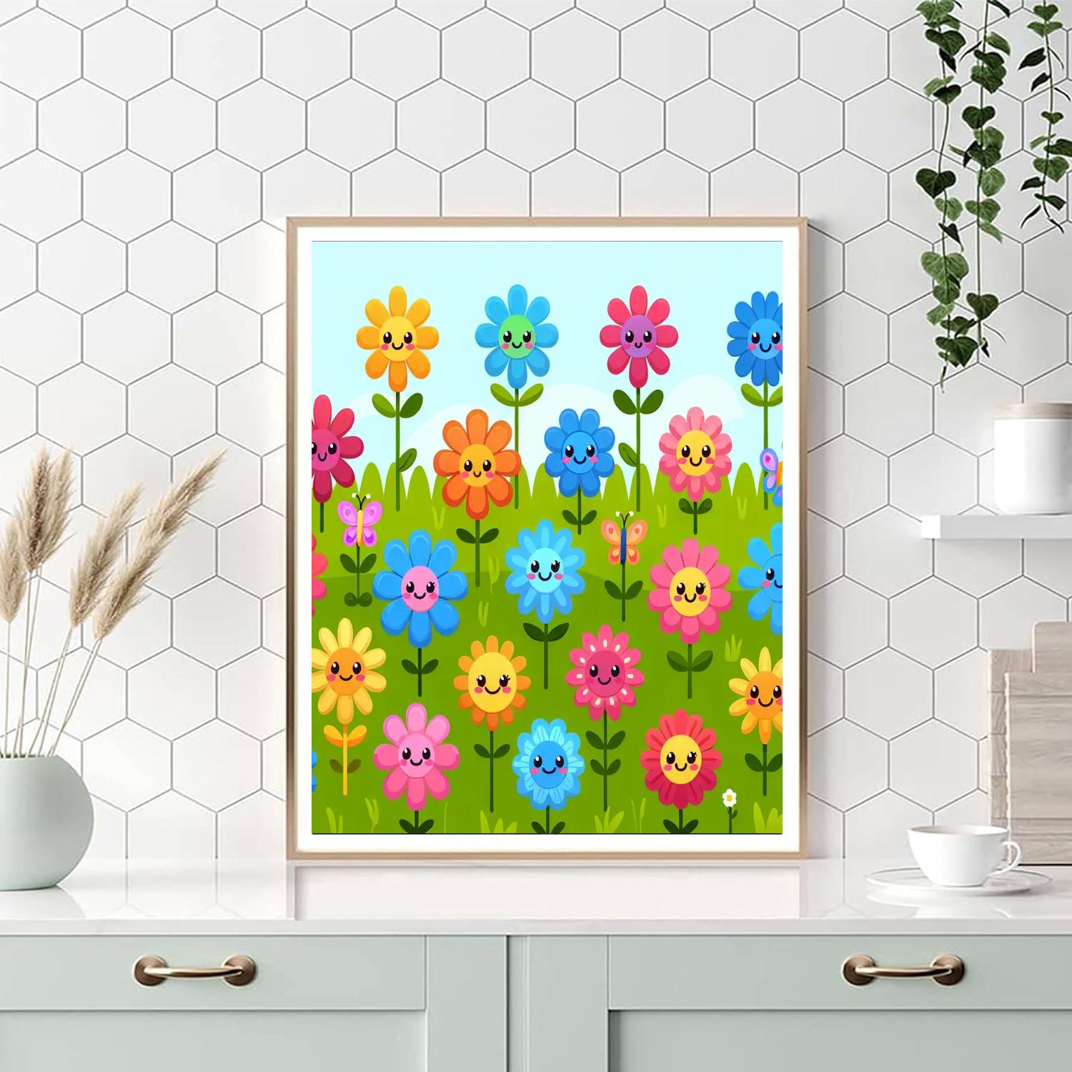 Whimsical Wildflower Wander Paint By Numbers