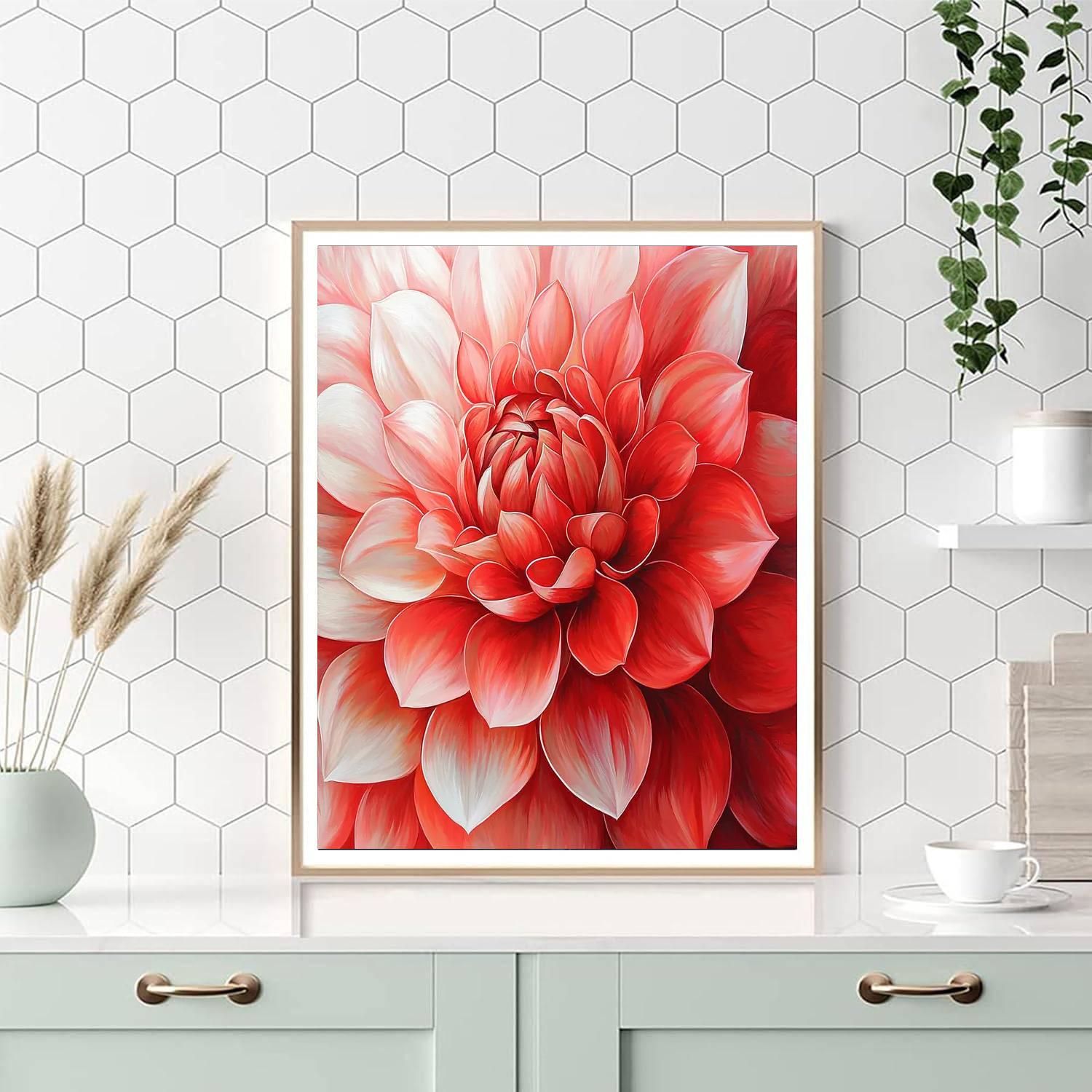Georgia O'Keeffe Inspired Harmonious Floral Symphony  Paint By Numbers Kits