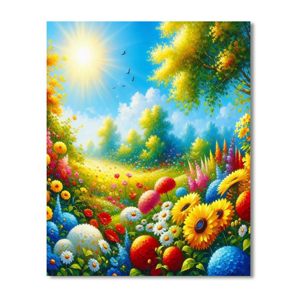 Vibrant Summer Fields Paint By Numbers Kits