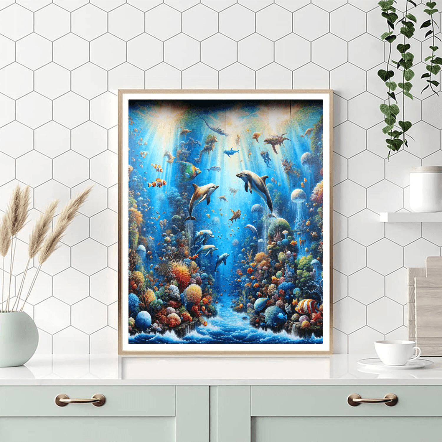 Fantasy Undersea Kingdom Paint By Numbers Art