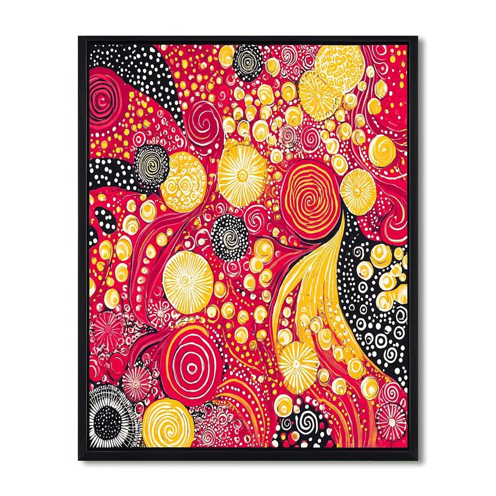 Yayoi Kusama Inspired Whimsical Infinity Loops  Paint By Number