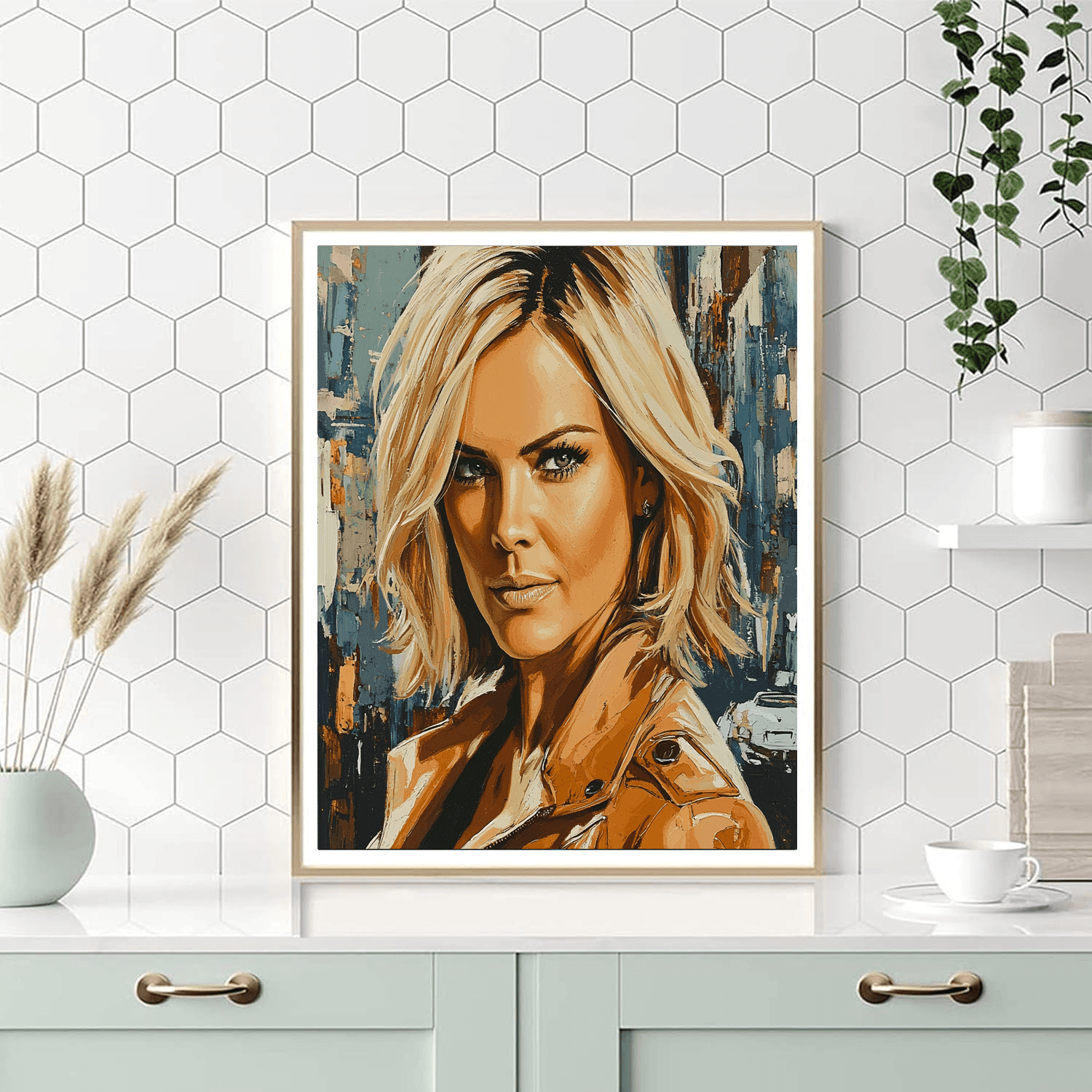 Charlize Theron: The Fierce Warrior Of Modern Cinema Painting Number Kit