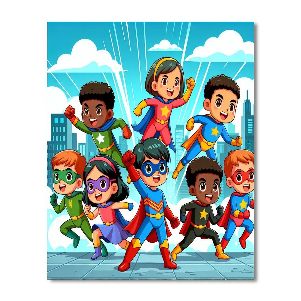 Superhero Universe Painting By Numbers Kit