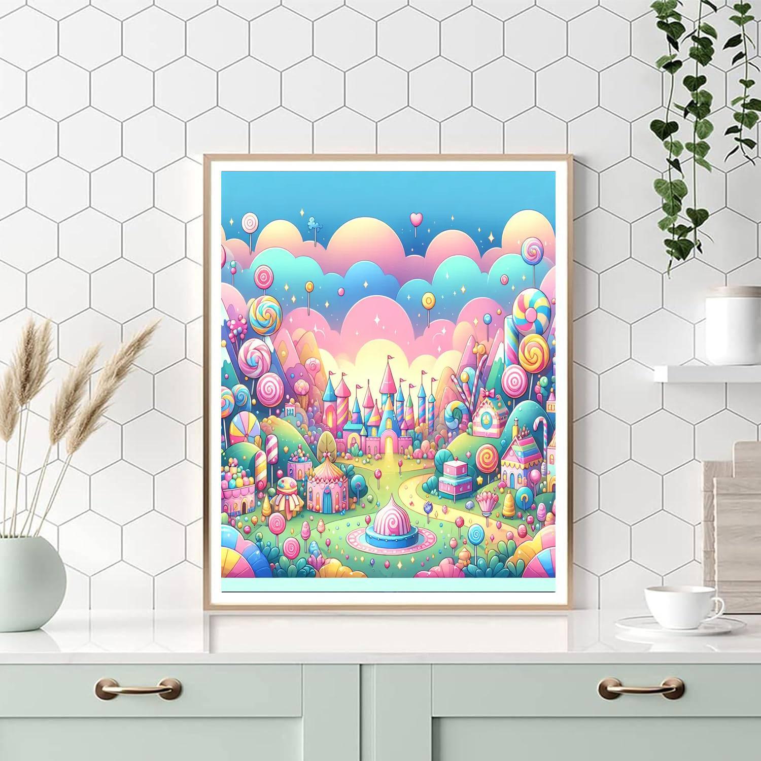 Whimsical Candy Kingdom Paint By Number