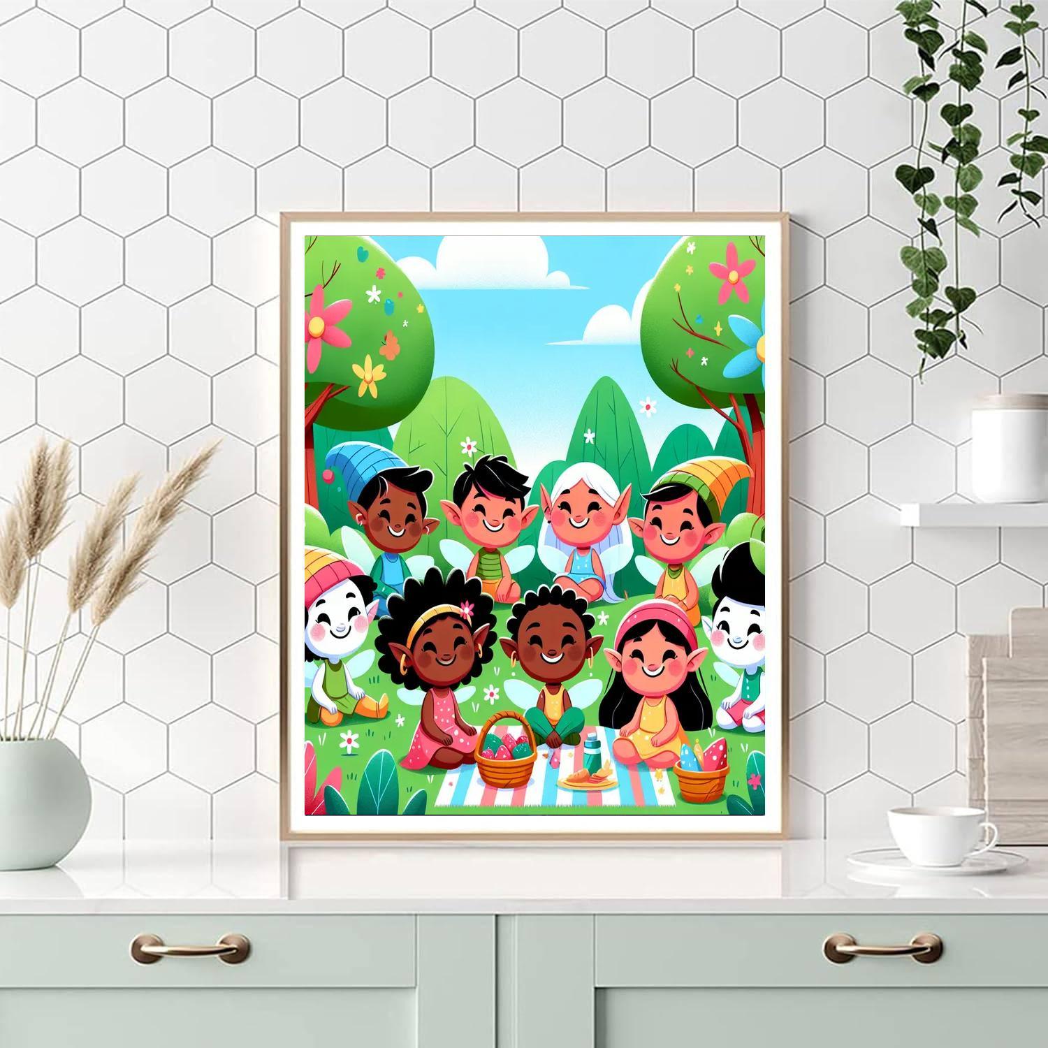 Forest Pixies Picnic Numbered Painting Kits