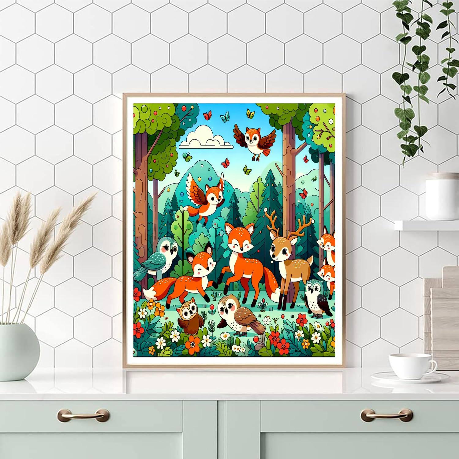 Whimsical Woodland Wonder Paint By Color