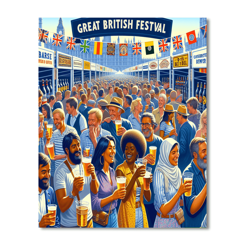 The Great British Beer Festival - United Kingdom Paint By Color