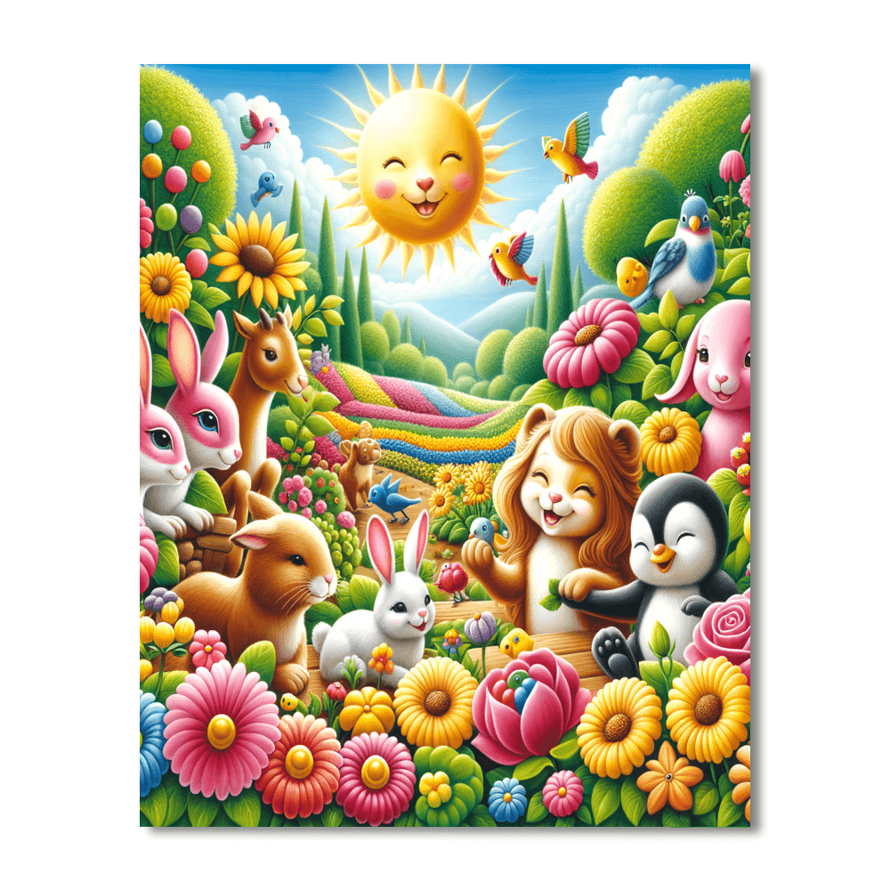 Blossoming Friendship Paint By Number