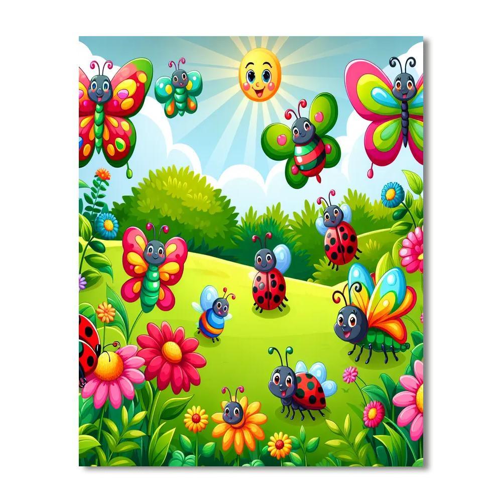 Charming Garden Adventures Paint By Color