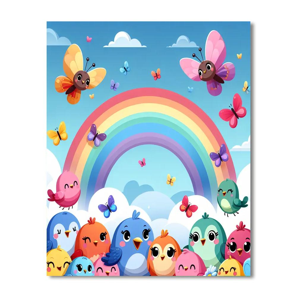 Rainbow Sky Adventure Painting By Numbers Kit