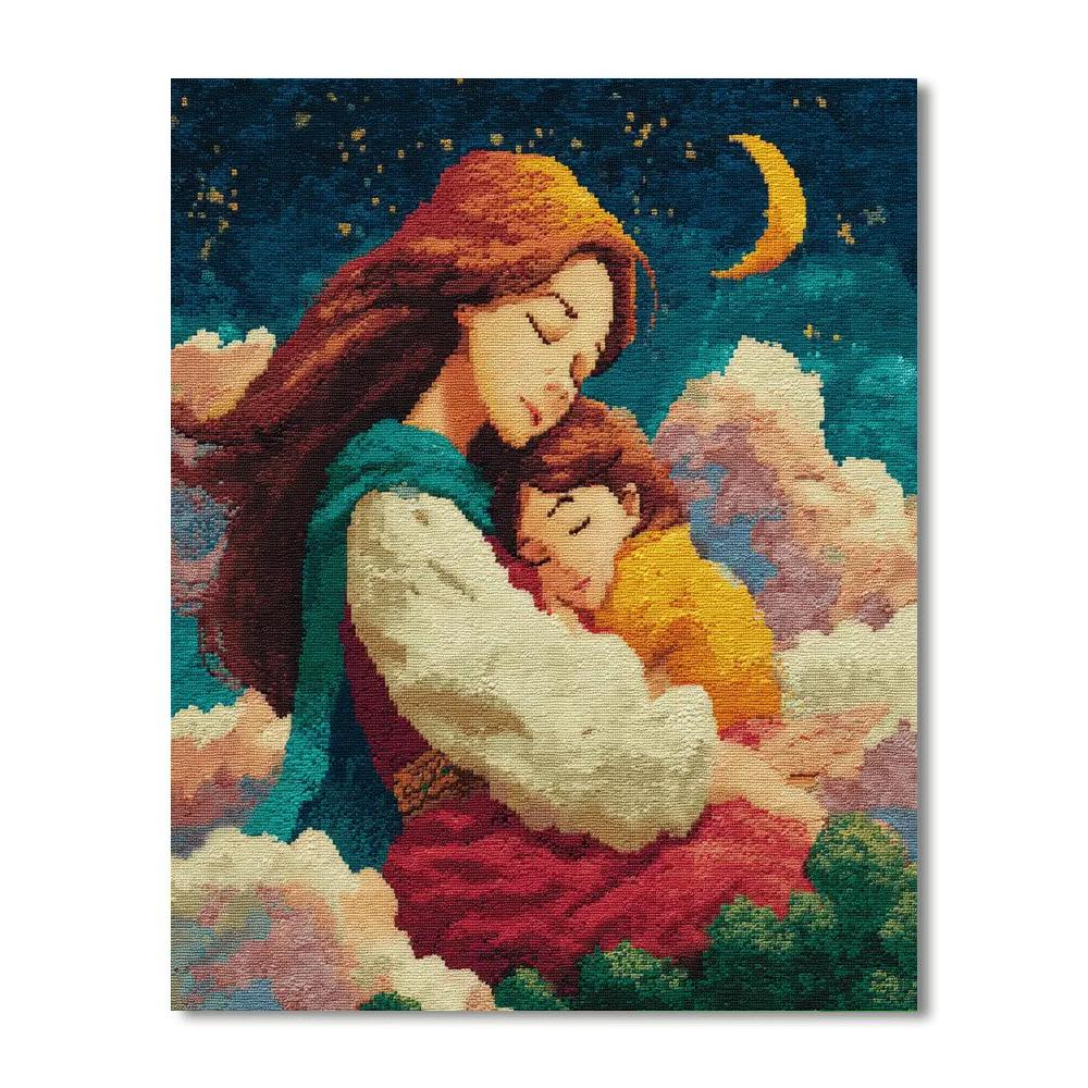 Mother's Embrace Number Painting