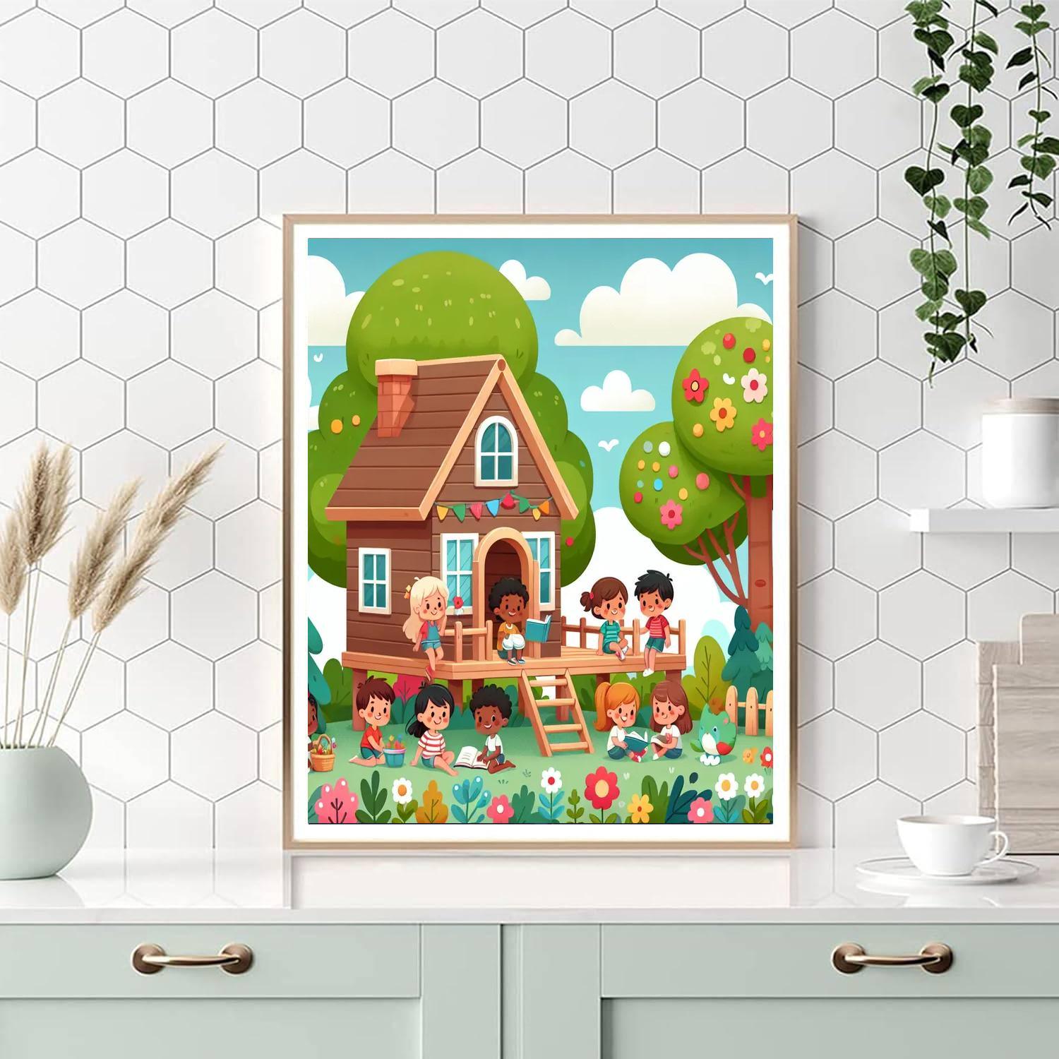 Friendship Treehouse Paint By Numbers