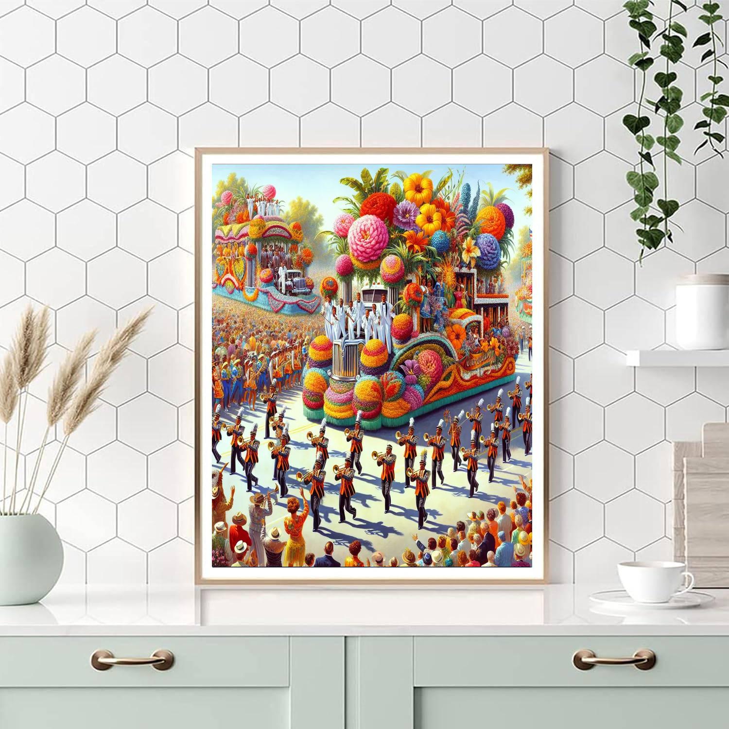 Pasadena Rose Parade - Usa Number Painting