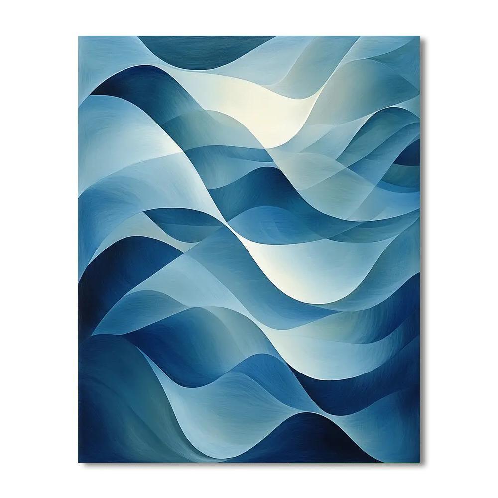 Leonardo Da Vinci Inspired Abstract Ebb And Flow  Paint By Number