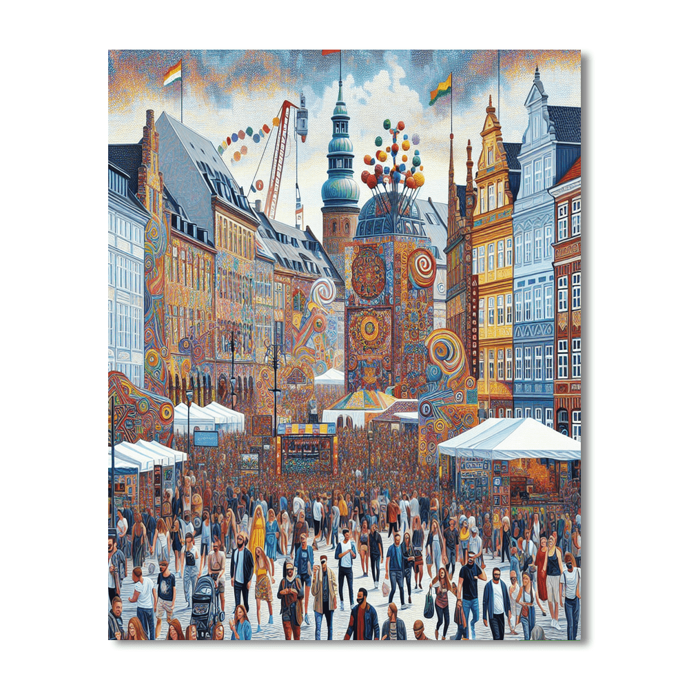 Aarhus Festuge - Denmark Number Painting