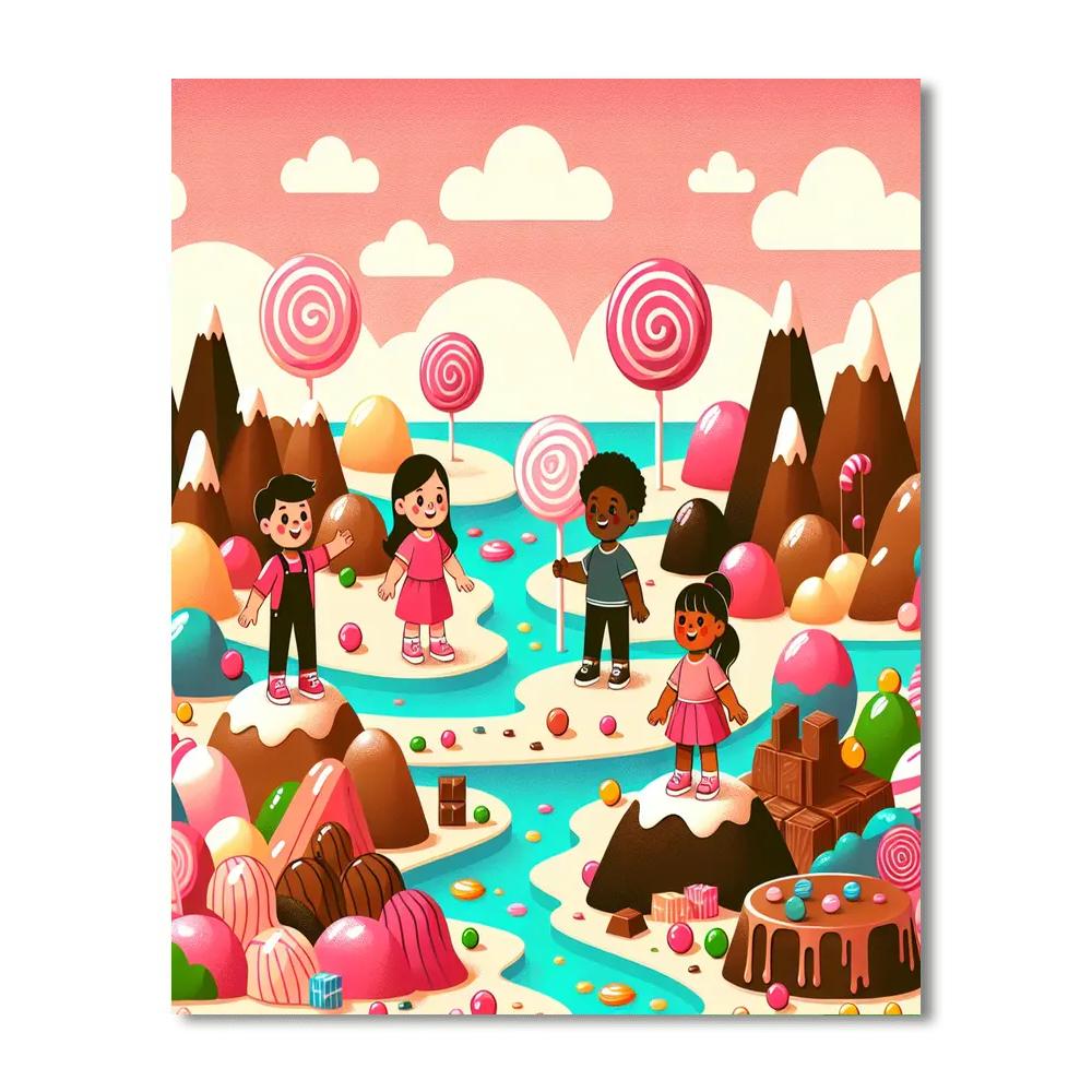 Adventure On Candy Planet Paint By Number