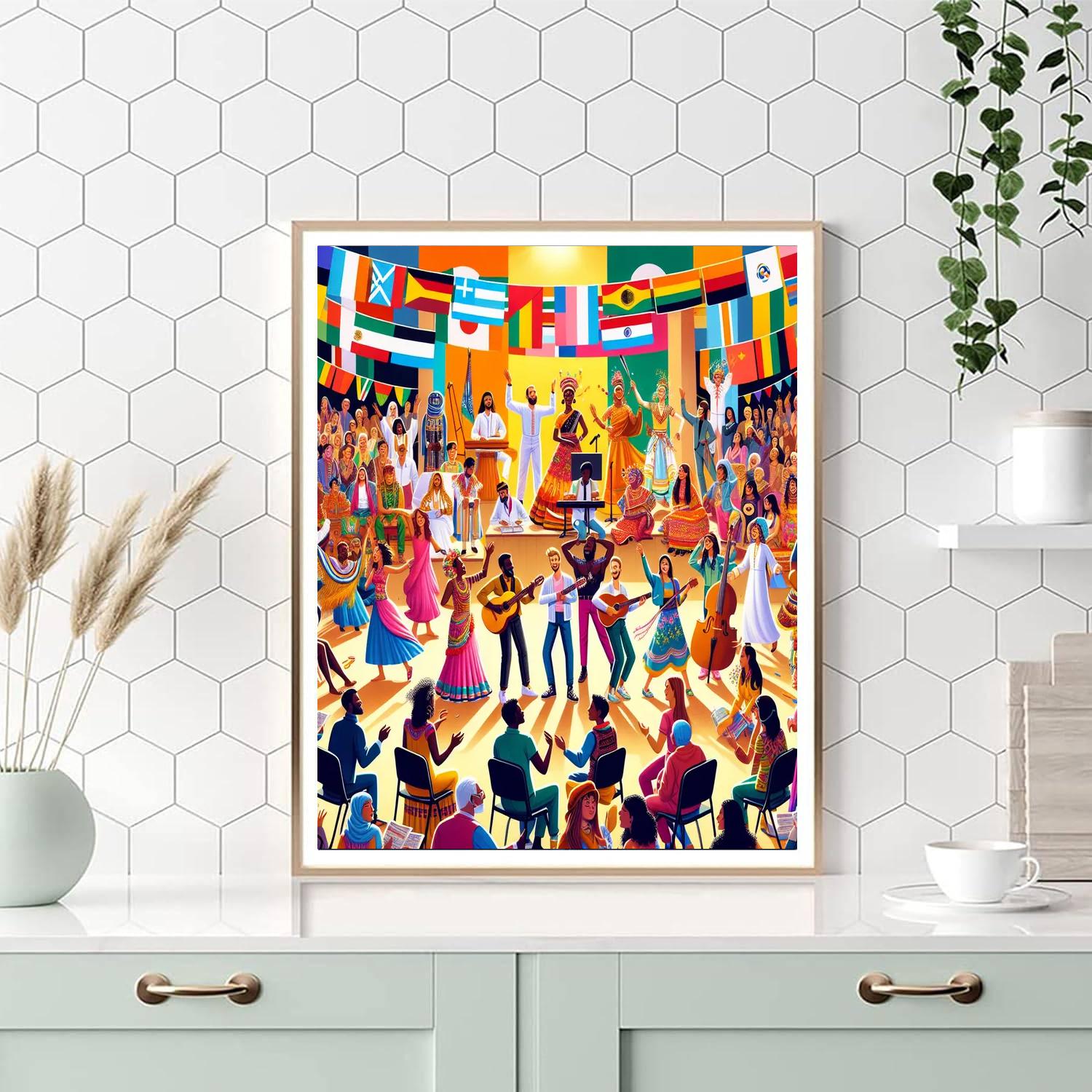 World Cultural Festival - India DIY Paint By Numbers