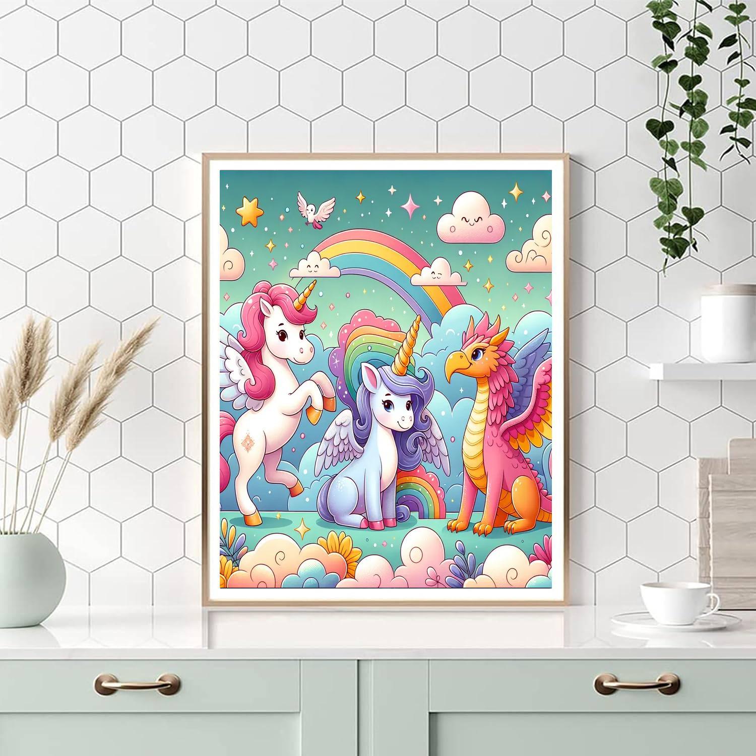 Adventure With Mythical Creatures Painting By Numbers Kit