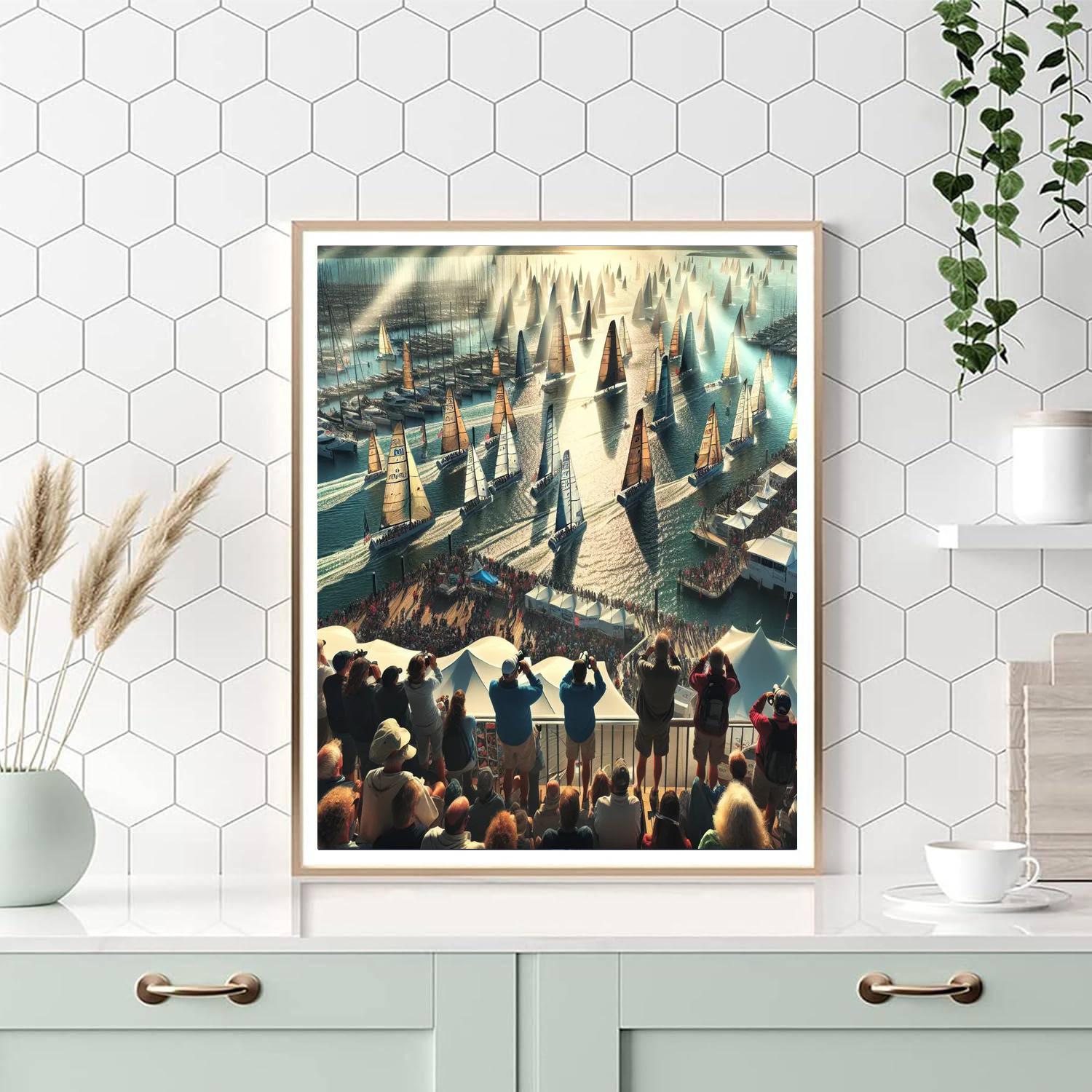 Cowes Week - Isle Of Wight Paint By Numbers Art