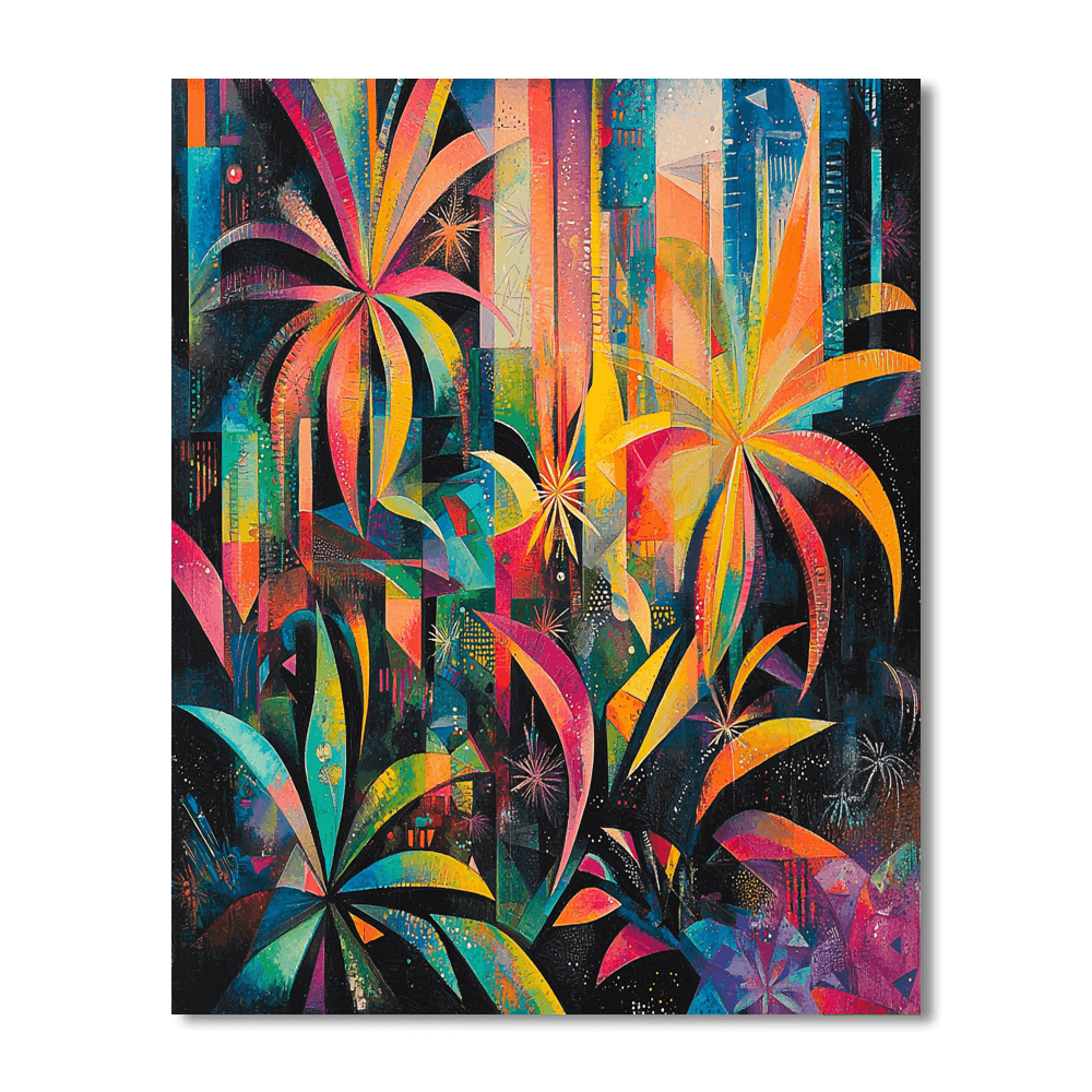 Wassily Kandinsky Inspired Expressionist Urban Jungle  Paint By Numbers Kits