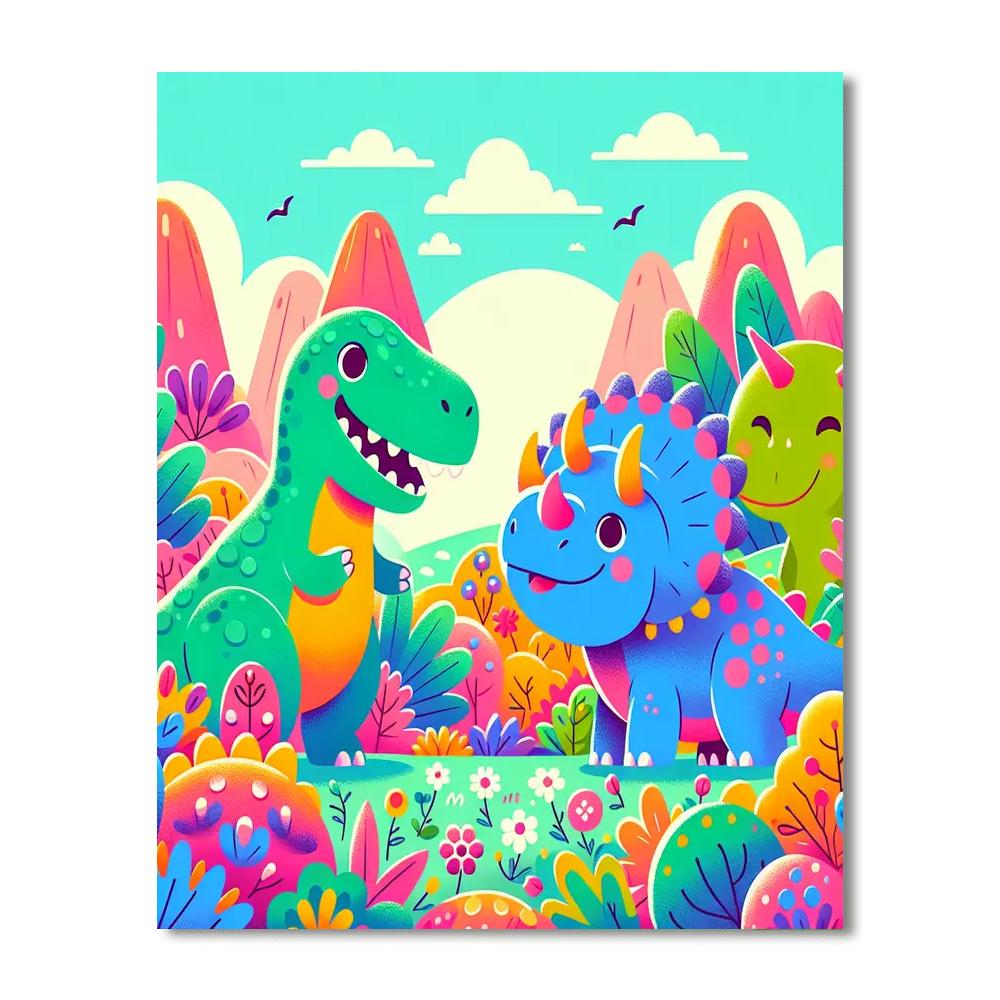 Dino-mite Safari Number Painting