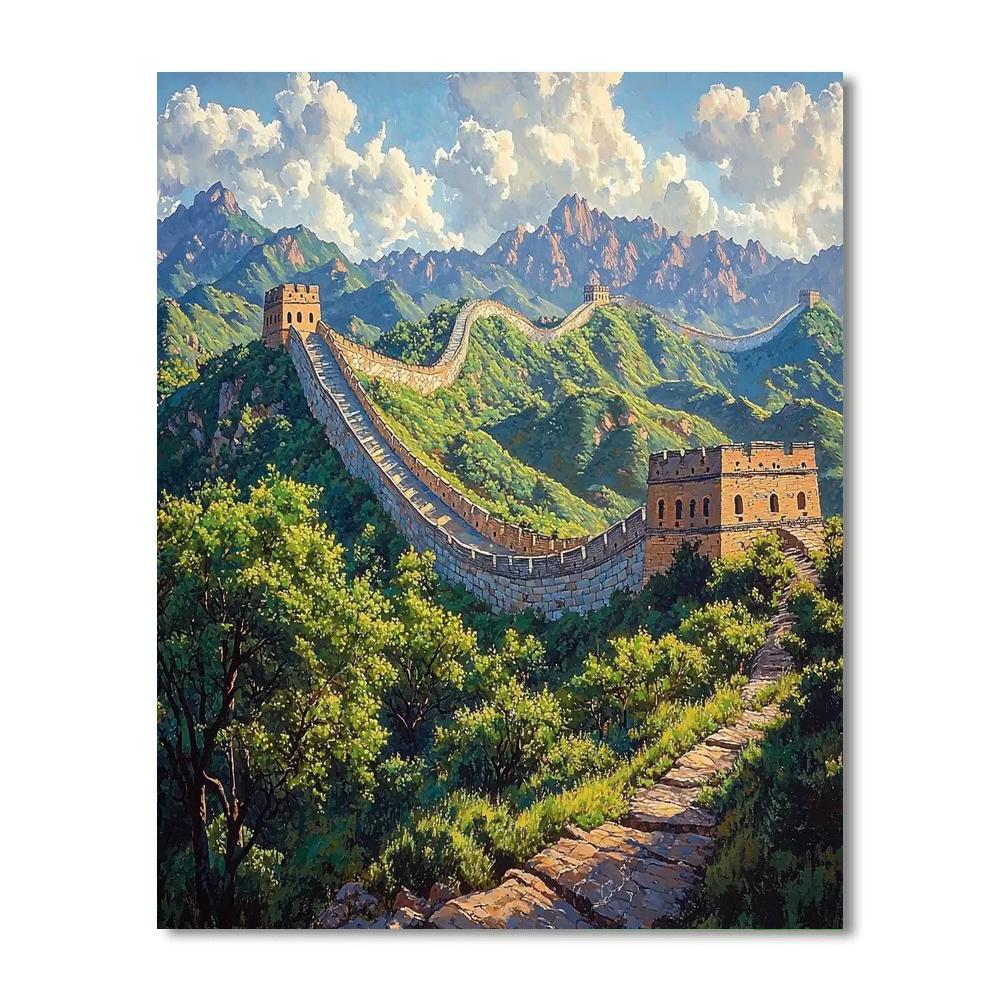 Great Wall Of China - China Numbered Painting Kits