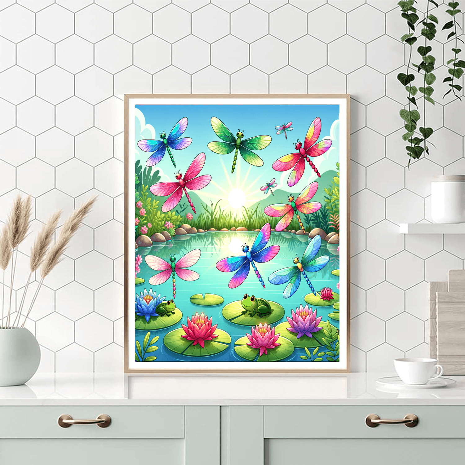 Dancing Dragonflies Paint By Number